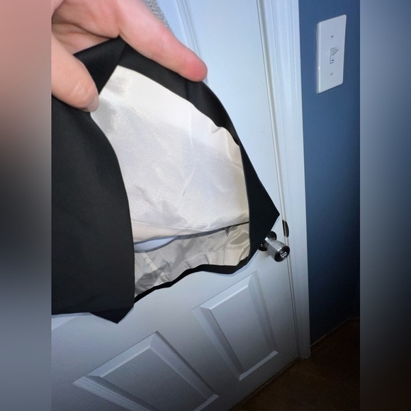 Karen Millen US 6 UK 10 Beige Black Colorblock Shift Cocktail Dress S - Picture 8 of 16